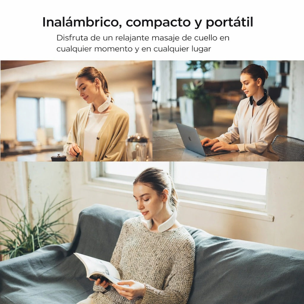 Masajeador Cervical Inteligente + Parches de Alivio Gratis – Cuello Sin Dolor en Minutos